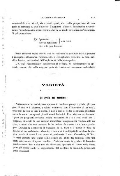 La clinica ostetrica rivista di ostetricia, ginecologia e pediatria. - A. 1, n. 1 (1899)-a. 40, n. 12 (dic. 1938)