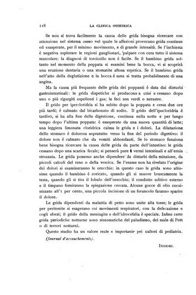 La clinica ostetrica rivista di ostetricia, ginecologia e pediatria. - A. 1, n. 1 (1899)-a. 40, n. 12 (dic. 1938)