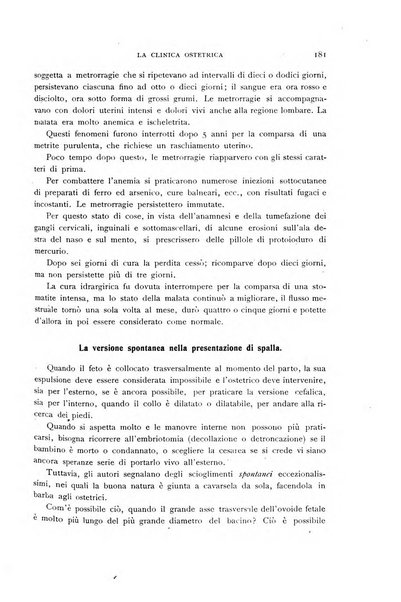 La clinica ostetrica rivista di ostetricia, ginecologia e pediatria. - A. 1, n. 1 (1899)-a. 40, n. 12 (dic. 1938)