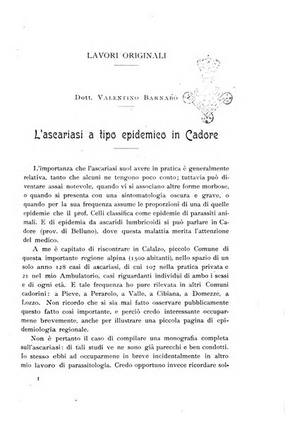 La clinica ostetrica rivista di ostetricia, ginecologia e pediatria. - A. 1, n. 1 (1899)-a. 40, n. 12 (dic. 1938)