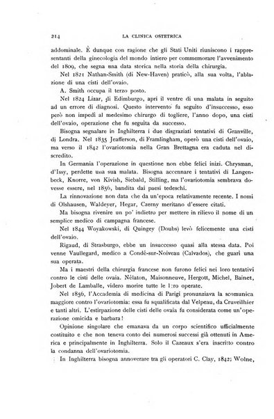 La clinica ostetrica rivista di ostetricia, ginecologia e pediatria. - A. 1, n. 1 (1899)-a. 40, n. 12 (dic. 1938)