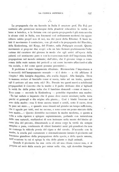 La clinica ostetrica rivista di ostetricia, ginecologia e pediatria. - A. 1, n. 1 (1899)-a. 40, n. 12 (dic. 1938)