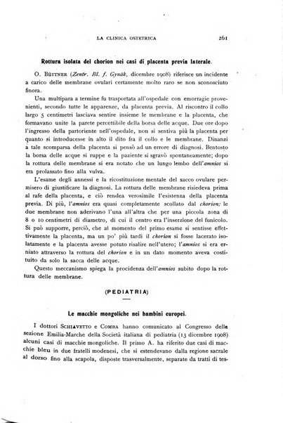 La clinica ostetrica rivista di ostetricia, ginecologia e pediatria. - A. 1, n. 1 (1899)-a. 40, n. 12 (dic. 1938)