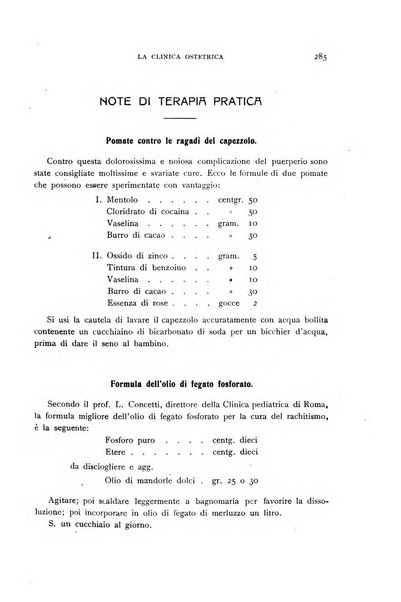 La clinica ostetrica rivista di ostetricia, ginecologia e pediatria. - A. 1, n. 1 (1899)-a. 40, n. 12 (dic. 1938)