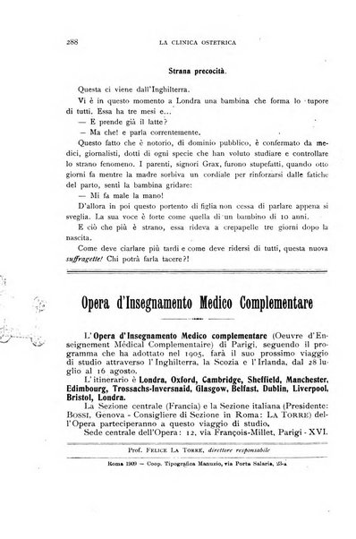 La clinica ostetrica rivista di ostetricia, ginecologia e pediatria. - A. 1, n. 1 (1899)-a. 40, n. 12 (dic. 1938)