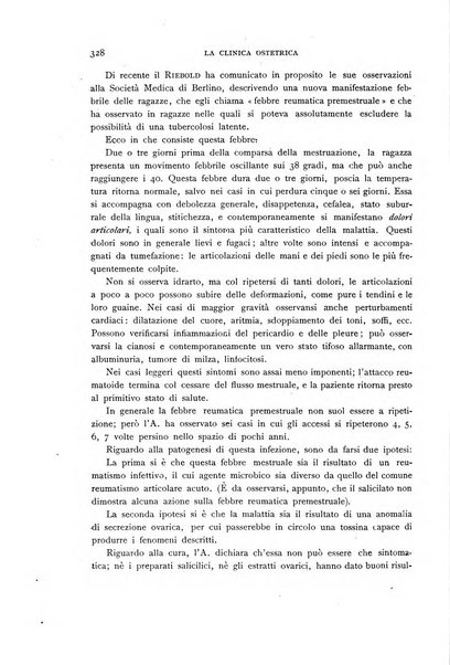 La clinica ostetrica rivista di ostetricia, ginecologia e pediatria. - A. 1, n. 1 (1899)-a. 40, n. 12 (dic. 1938)