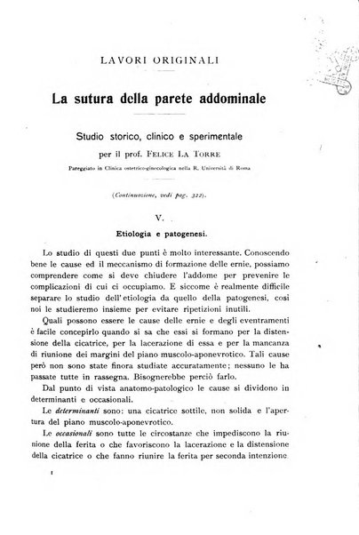 La clinica ostetrica rivista di ostetricia, ginecologia e pediatria. - A. 1, n. 1 (1899)-a. 40, n. 12 (dic. 1938)