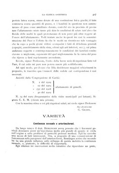 La clinica ostetrica rivista di ostetricia, ginecologia e pediatria. - A. 1, n. 1 (1899)-a. 40, n. 12 (dic. 1938)