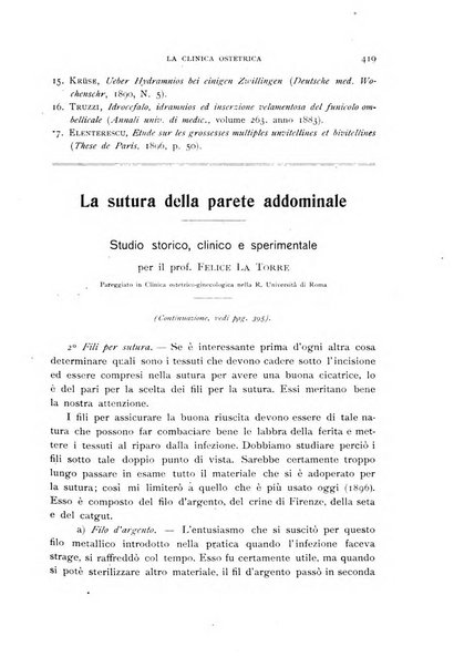 La clinica ostetrica rivista di ostetricia, ginecologia e pediatria. - A. 1, n. 1 (1899)-a. 40, n. 12 (dic. 1938)