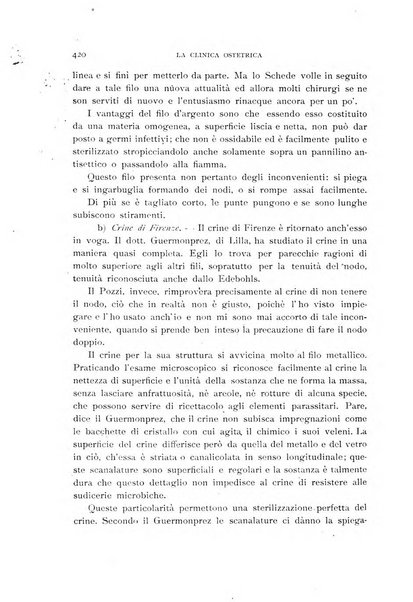 La clinica ostetrica rivista di ostetricia, ginecologia e pediatria. - A. 1, n. 1 (1899)-a. 40, n. 12 (dic. 1938)