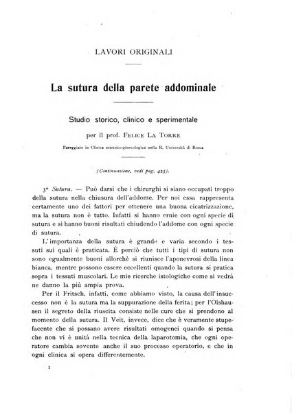 La clinica ostetrica rivista di ostetricia, ginecologia e pediatria. - A. 1, n. 1 (1899)-a. 40, n. 12 (dic. 1938)