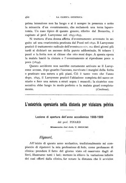 La clinica ostetrica rivista di ostetricia, ginecologia e pediatria. - A. 1, n. 1 (1899)-a. 40, n. 12 (dic. 1938)