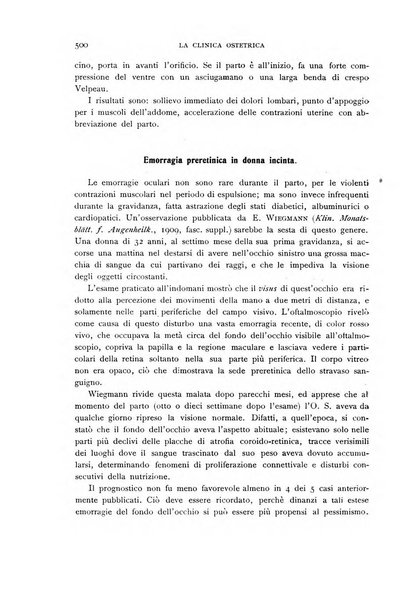 La clinica ostetrica rivista di ostetricia, ginecologia e pediatria. - A. 1, n. 1 (1899)-a. 40, n. 12 (dic. 1938)