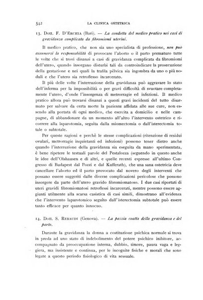 La clinica ostetrica rivista di ostetricia, ginecologia e pediatria. - A. 1, n. 1 (1899)-a. 40, n. 12 (dic. 1938)