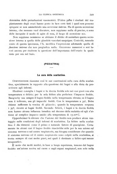 La clinica ostetrica rivista di ostetricia, ginecologia e pediatria. - A. 1, n. 1 (1899)-a. 40, n. 12 (dic. 1938)