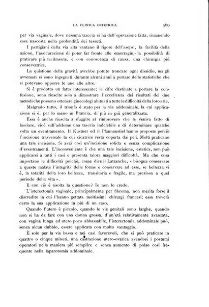 La clinica ostetrica rivista di ostetricia, ginecologia e pediatria. - A. 1, n. 1 (1899)-a. 40, n. 12 (dic. 1938)