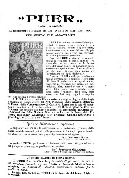 La clinica ostetrica rivista di ostetricia, ginecologia e pediatria. - A. 1, n. 1 (1899)-a. 40, n. 12 (dic. 1938)