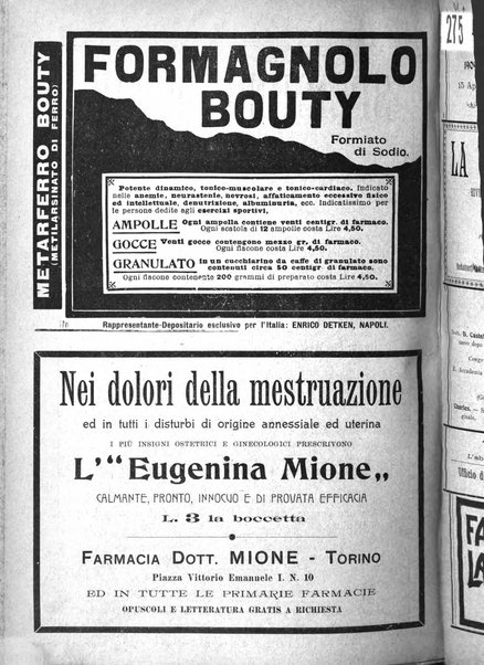 La clinica ostetrica rivista di ostetricia, ginecologia e pediatria. - A. 1, n. 1 (1899)-a. 40, n. 12 (dic. 1938)