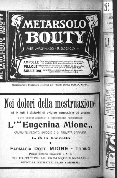 La clinica ostetrica rivista di ostetricia, ginecologia e pediatria. - A. 1, n. 1 (1899)-a. 40, n. 12 (dic. 1938)