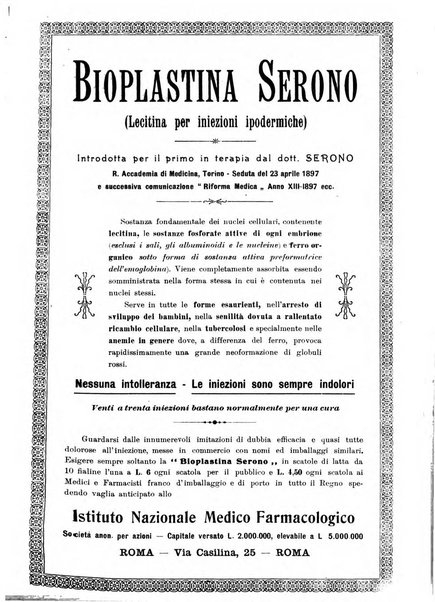 La clinica ostetrica rivista di ostetricia, ginecologia e pediatria. - A. 1, n. 1 (1899)-a. 40, n. 12 (dic. 1938)