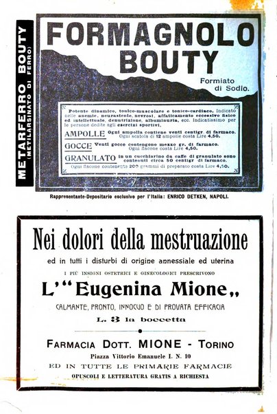 La clinica ostetrica rivista di ostetricia, ginecologia e pediatria. - A. 1, n. 1 (1899)-a. 40, n. 12 (dic. 1938)