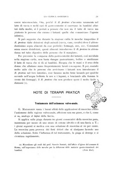 La clinica ostetrica rivista di ostetricia, ginecologia e pediatria. - A. 1, n. 1 (1899)-a. 40, n. 12 (dic. 1938)