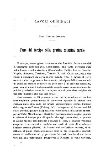 La clinica ostetrica rivista di ostetricia, ginecologia e pediatria. - A. 1, n. 1 (1899)-a. 40, n. 12 (dic. 1938)