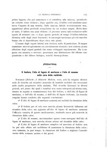 La clinica ostetrica rivista di ostetricia, ginecologia e pediatria. - A. 1, n. 1 (1899)-a. 40, n. 12 (dic. 1938)