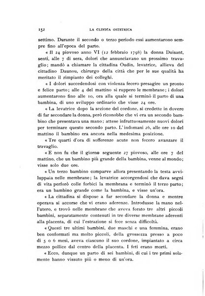 La clinica ostetrica rivista di ostetricia, ginecologia e pediatria. - A. 1, n. 1 (1899)-a. 40, n. 12 (dic. 1938)