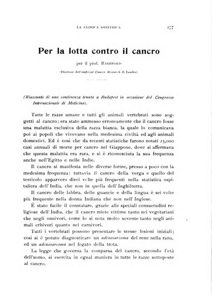 La clinica ostetrica rivista di ostetricia, ginecologia e pediatria. - A. 1, n. 1 (1899)-a. 40, n. 12 (dic. 1938)