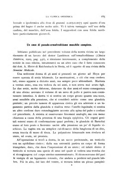 La clinica ostetrica rivista di ostetricia, ginecologia e pediatria. - A. 1, n. 1 (1899)-a. 40, n. 12 (dic. 1938)