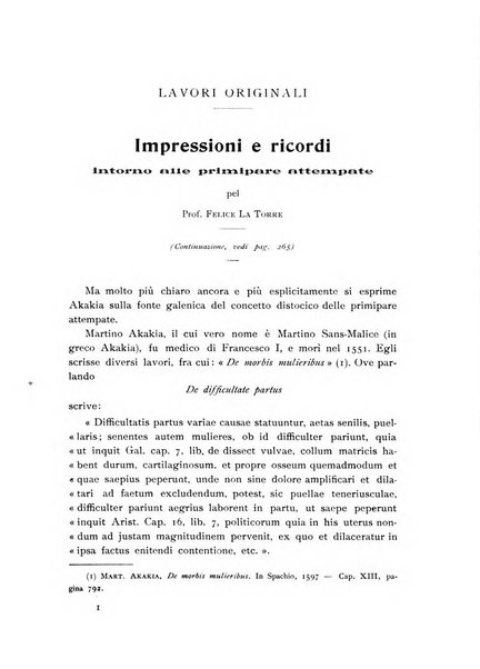 La clinica ostetrica rivista di ostetricia, ginecologia e pediatria. - A. 1, n. 1 (1899)-a. 40, n. 12 (dic. 1938)