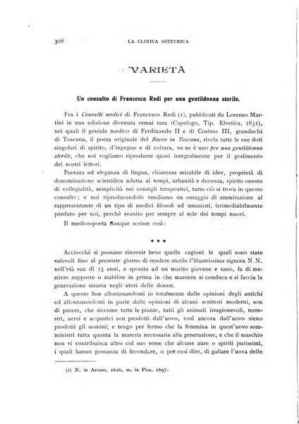 La clinica ostetrica rivista di ostetricia, ginecologia e pediatria. - A. 1, n. 1 (1899)-a. 40, n. 12 (dic. 1938)