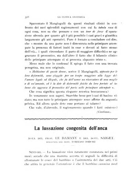 La clinica ostetrica rivista di ostetricia, ginecologia e pediatria. - A. 1, n. 1 (1899)-a. 40, n. 12 (dic. 1938)