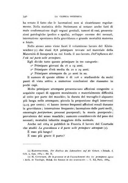 La clinica ostetrica rivista di ostetricia, ginecologia e pediatria. - A. 1, n. 1 (1899)-a. 40, n. 12 (dic. 1938)