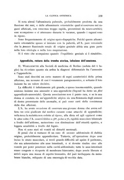 La clinica ostetrica rivista di ostetricia, ginecologia e pediatria. - A. 1, n. 1 (1899)-a. 40, n. 12 (dic. 1938)