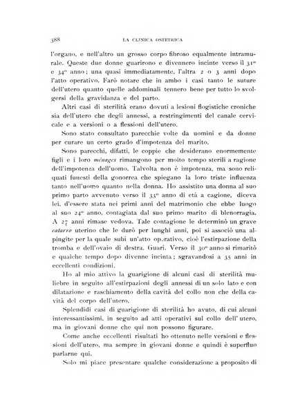 La clinica ostetrica rivista di ostetricia, ginecologia e pediatria. - A. 1, n. 1 (1899)-a. 40, n. 12 (dic. 1938)