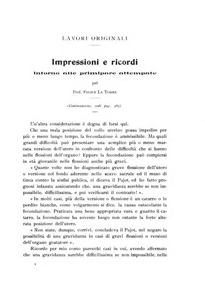 La clinica ostetrica rivista di ostetricia, ginecologia e pediatria. - A. 1, n. 1 (1899)-a. 40, n. 12 (dic. 1938)