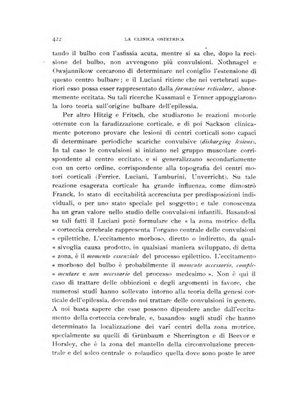 La clinica ostetrica rivista di ostetricia, ginecologia e pediatria. - A. 1, n. 1 (1899)-a. 40, n. 12 (dic. 1938)