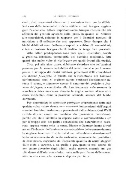 La clinica ostetrica rivista di ostetricia, ginecologia e pediatria. - A. 1, n. 1 (1899)-a. 40, n. 12 (dic. 1938)