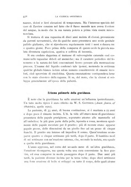 La clinica ostetrica rivista di ostetricia, ginecologia e pediatria. - A. 1, n. 1 (1899)-a. 40, n. 12 (dic. 1938)