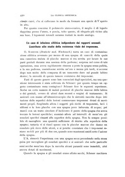 La clinica ostetrica rivista di ostetricia, ginecologia e pediatria. - A. 1, n. 1 (1899)-a. 40, n. 12 (dic. 1938)