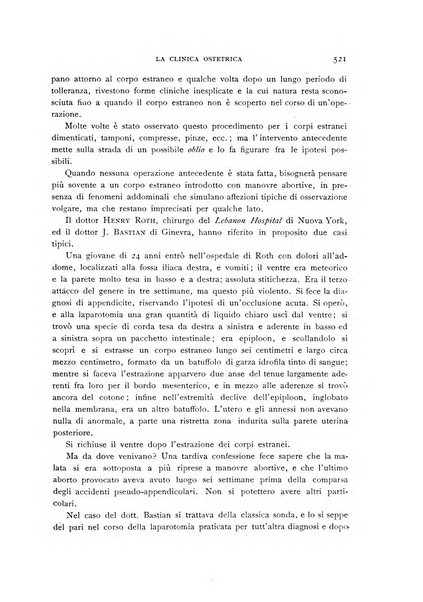 La clinica ostetrica rivista di ostetricia, ginecologia e pediatria. - A. 1, n. 1 (1899)-a. 40, n. 12 (dic. 1938)