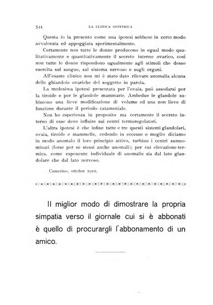 La clinica ostetrica rivista di ostetricia, ginecologia e pediatria. - A. 1, n. 1 (1899)-a. 40, n. 12 (dic. 1938)