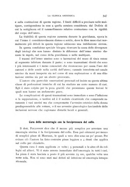 La clinica ostetrica rivista di ostetricia, ginecologia e pediatria. - A. 1, n. 1 (1899)-a. 40, n. 12 (dic. 1938)