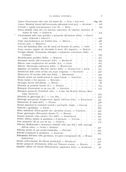 La clinica ostetrica rivista di ostetricia, ginecologia e pediatria. - A. 1, n. 1 (1899)-a. 40, n. 12 (dic. 1938)