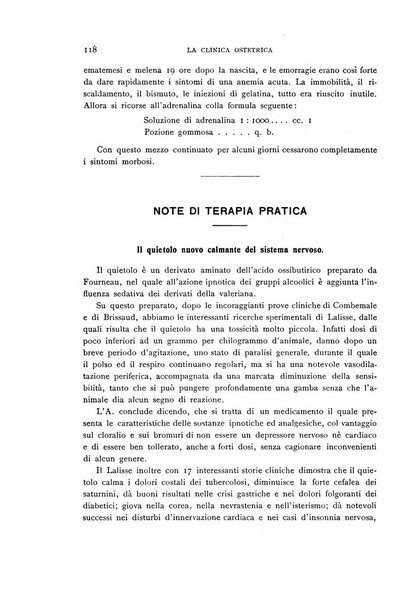 La clinica ostetrica rivista di ostetricia, ginecologia e pediatria. - A. 1, n. 1 (1899)-a. 40, n. 12 (dic. 1938)