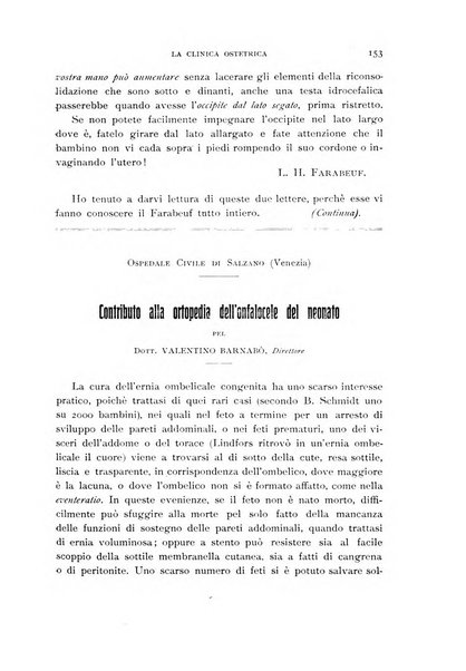 La clinica ostetrica rivista di ostetricia, ginecologia e pediatria. - A. 1, n. 1 (1899)-a. 40, n. 12 (dic. 1938)