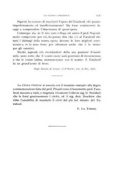 La clinica ostetrica rivista di ostetricia, ginecologia e pediatria. - A. 1, n. 1 (1899)-a. 40, n. 12 (dic. 1938)