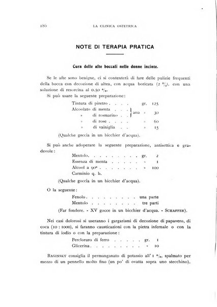 La clinica ostetrica rivista di ostetricia, ginecologia e pediatria. - A. 1, n. 1 (1899)-a. 40, n. 12 (dic. 1938)